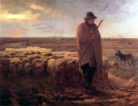 Shepherd Returns Jean Francois Millet